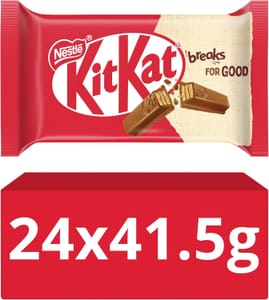 KitKat 4 Finger Milk Chocolate Bar with Crispy Wafer 41.5g - £8.55 S&S