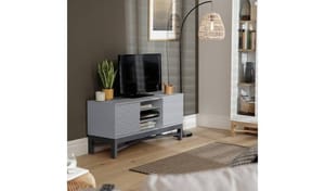 Zander Textured TV Unit - Grey