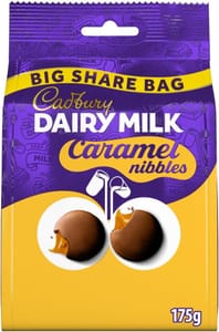 Cadbury Dairy Milk Caramel Nibbles Big Share Bag 175 G - £1.38 S&S