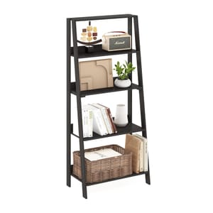Furinno Ladder Bookshelf, 5-Tier, Espresso