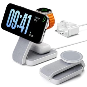 3-in-1 Foldable Magnetic Wireless Charger for Apple Watch, iPhone, AirPods
