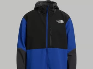 The North Face Dawn Turn Hybrid Blue Softshell Jacket (Over 60% Off)
