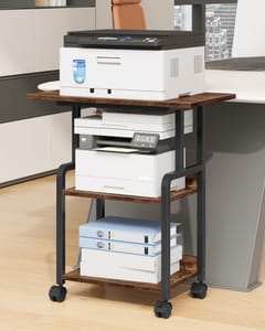 CHOEZON 60cm 3-Tier Mobile Printer Cart with Storage
