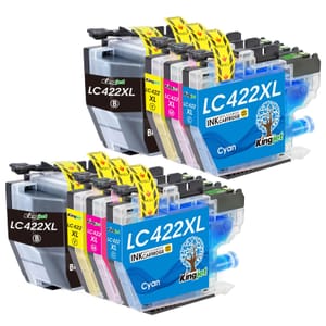 DEAL STACK - KINGJET LC422XL Ink Cartridges 8-Pack - £17.69 S&S Voucher