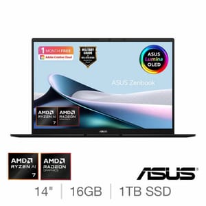 ASUS Zenbook Copilot+ Ryzen AI 7, 16GB RAM, 1TB SSD