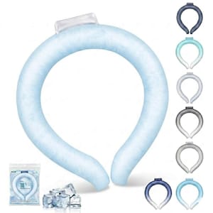 Cooling Neck Wrap, Reusable Ice Collar (Blue)