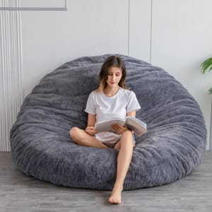 MAXYOYO Bean Bag Bed Convertible Sofa Charcoal 180x180