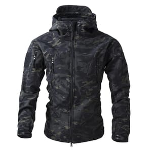 Mens Jackets Smart Casual Winter Camouflage Tactical Rain Top Ski