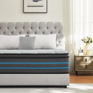 SleepTheme 3FT Single Mattress 90x190x28cm Hybrid Pocket Sprung Medium Firm