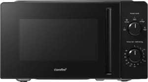 COMFEE 20L Compact Black Microwave Oven, 700W, 5 Power Levels