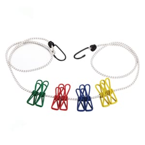 Active Sport 8 Clips Elastic Clothes Line