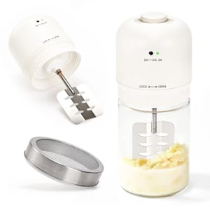 Sicilaien Electric Butter Churner, 1L Glass Jar in 510 Mins