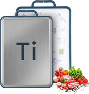 Double-Sided Titanium Cutting Board, Food-Grade, 40x27 Cm, Dishwasher Safe