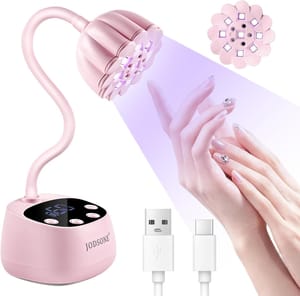 JODSONE Rechargeable Fast Curing UV Nail Lamp wiith Auto Sensor & 4 Timers