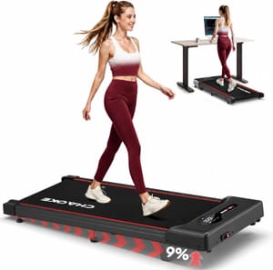 CHAOKE Under-Desk Treadmill, 9% Incline, 8km/h, 2.75HP