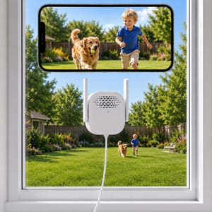 2K Window Camera with Dual-Band WiFi for Indoor Security