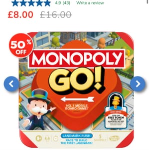Monopoly Go Board Game