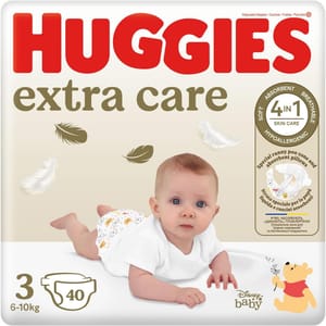 Huggies Extra Care Nappies Size 3, 40 (6-10 Kg)