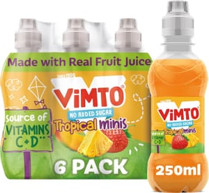 Vimto Kids Juice Drink No Added Sugar Mango Strawberry Pineapple - £2.01 S&S