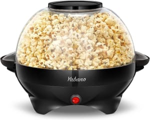 Yabano Popcorn Maker, 5L, Nonstick, 800W, Black