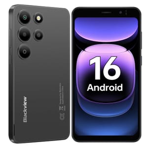 Blackview Wave 2C Android 16, 5-Inch Mini Phone Black