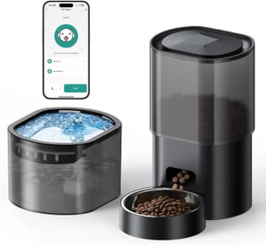 2-in-1 Automatic Cat Feeder and Water Dispenser with App