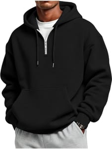 Men's Half Zip Pullover Hoodie