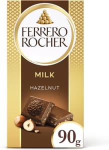 Ferrero Rocher Original Milk Chocolate with Hazelnuts 90g