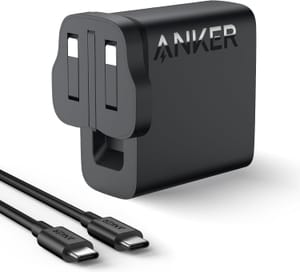 Anker 100W USB-C Charger, Compact and Foldable; USB-C Cable Included