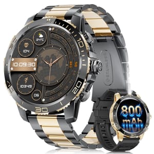 LIGEMI EF21-L Military Smartwatch, 1.43-Inch AMOLED, IP68, BT Calling