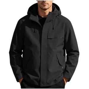 Men's Outdoor Waterproof Windbreaker Zip Hoodie