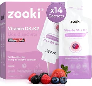 Zooki Liposomal Vitamin D3+K2 3000IU Sachets - £15.38 S&S Voucher