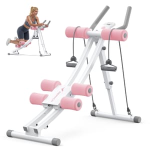 MERACH Ab Roller Dual Track - Adjustable Ab Trainer