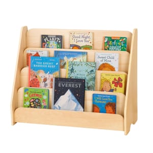 OOOK 4-Tier Kids Front-Facing Wooden Bookshelf