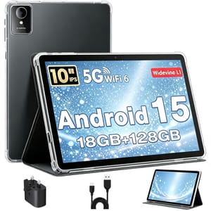 MENTUME 10-Inch Android 15 Tablet Case Quad-Core 128GB ROM