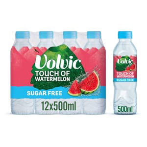 Volvic Watermelon Sugar-Free Flavoured Water 12x500ml - £9.37 S&S Voucher