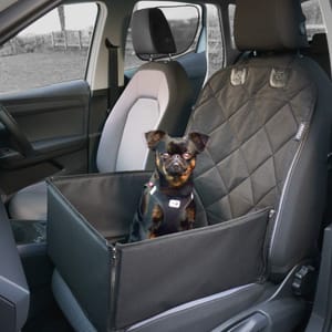 AHUKU Waterproof Dog Car Seat Booster with Padded Sides