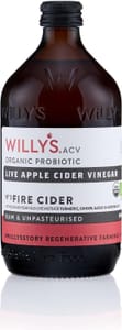 Willy's Fire Cider: Organic Apple Cider Vinegar with Live Mother - £5.77 S&S
