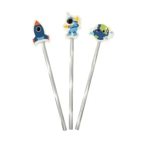 Space Pencils with Erasers 3 Pack