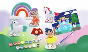 Chad Valley Paint and Plaster 10 Piece Fairy Set