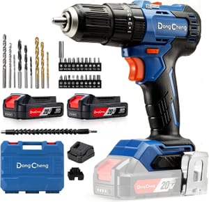 Dong Cheng 20V 50N.m Brushless Heavy-Duty Impact Drill, 2x2.0Ah Battery
