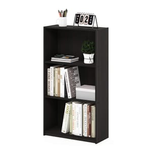 Furinno BASIC 3-Tier Open Bookcase Espresso