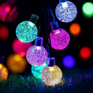 Lezonic 7m, 50 LED Solar Fairy Lights with 8 Modes