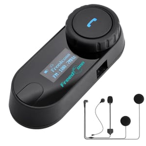 FreedConn Bluetooth Motorcycle Intercom 3 Riders, 2600 Ft, Noise Cancellation