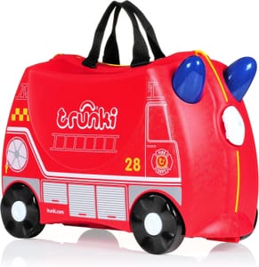 Trunki Ride-on Suitcase for Kids Frank Fire Engine (Red)
