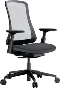 ProtoArc Flexer Ergonomic Office Chair with Sliding Seat Depth, Black