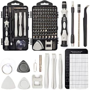 122-Piece Precision Screwdriver Set with Torx/Tri-Wing Bits