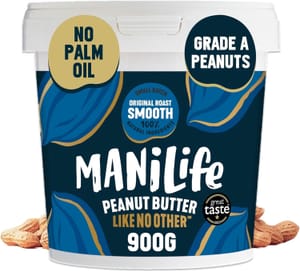 ManiLife Roast Smooth Peanut Butter 900g, Single Origin Argentina - £5.35 S&S