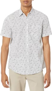Amazon Essentials Men's Slim-Fit Short-Sleeve 100% Cotton Shirt (Size M)
