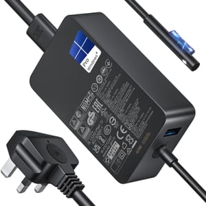 65W Surface Charger for Surface Pro, Laptop, Book, Go Series